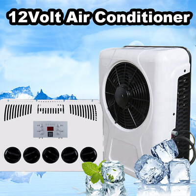 #ad 12V Split Air Conditioner 12000BTU AC Kit Fit for Cab Semi Truck Bus Caravan RV $699.00