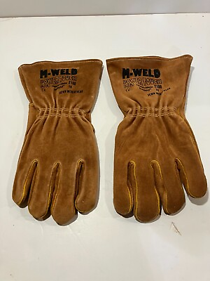 #ad M Weld Power Touch Premium Cowhide Welding Gloves NEW size Large $18.00
