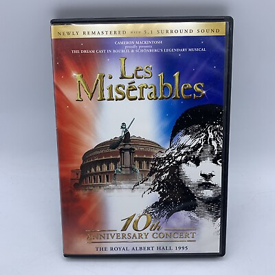 #ad Les Miserables In Concert DVD 2 Disc Set W Booklet amp; Ticket 10th Anniversary $25.48