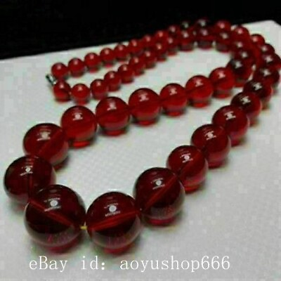 10 20mm Baltic Blood Amber stone butterscotch Red Tower Beads Bracelet Necklace $12.99