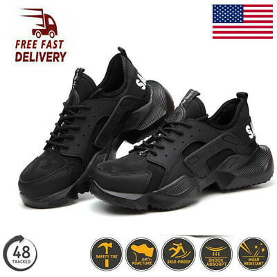#ad New Mens Safety Shoes Waterproof Sneakers Indestructible Steel Toe Work Boots $36.49