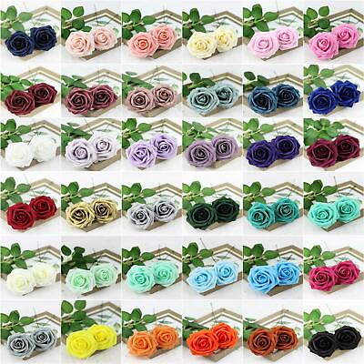#ad #ad 25X Artificial Flower Foam Roses Wedding Bouquet Party Shower Garland Home Decor $10.99