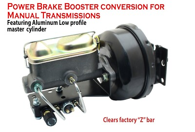 #ad 1964 66 Mustang Power Brake Booster Conversion Manual transmission low profile $309.75