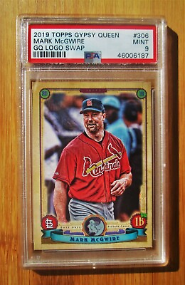 #ad 2019 Topps Gypsy Queen GQ Logo Swap MARK MCGWIRE Cardinals PSA 9 MINT $41.99
