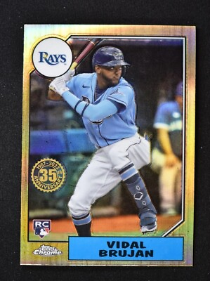 #ad 2022 Topps Chrome 1987 Baseball #87BC 17 Vidal Brujan Tampa Bay Rays $0.99