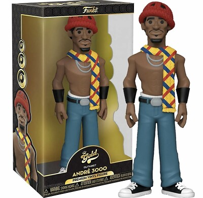 #ad Outkast Funko Gold Andre 3000 12 Inch Vinyl Figure $15.99