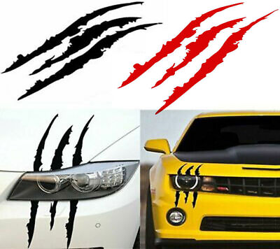 #ad Monster Claw Scratch Decal Reflective Sticker for Car Headlight Decoration $0.99