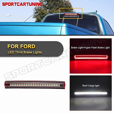 #ad For 97 2003 Ford F150 00 05 Ford Excursion LED 3rd Third Brake Lights Cargo Lamp $48.47