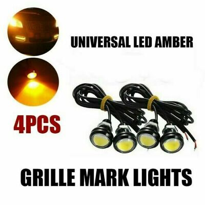 4pcs LED Amber Grille Lighting Kit For Ford SVT Raptor Style Universal Truck SUV $5.98