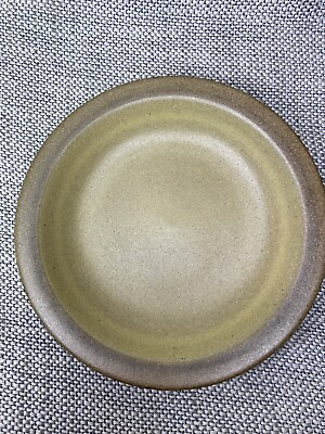 #ad VTG Heath Ceramics Bread amp; Butter Plate Shallow Bowl Sandstone Brown Ocre 7.25quot; $28.77