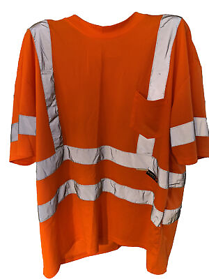 #ad Safety Work Hi Vis T Shirt ANSI Class 3 Long Sleeve High Visibility Reflective $14.50