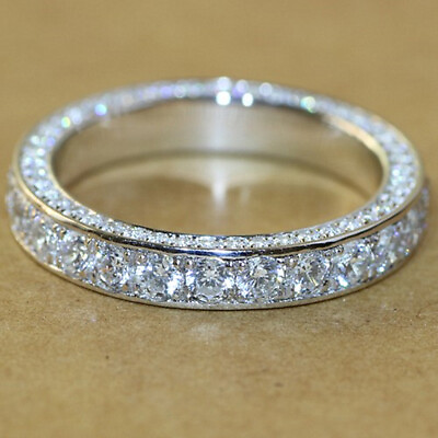 Fashion 925 Silver Filled Ring Women Cubic Zircon Wedding Jewelry Sz 6 10 C $3.50