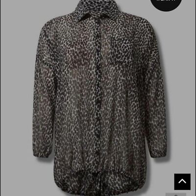 #ad Torrid Size 2X Cheeta print kimono $40.00