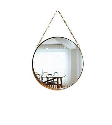 #ad Decorative Hanging Wall Mirror – Small Round Token Mirror for Wall 10 inch $16.50