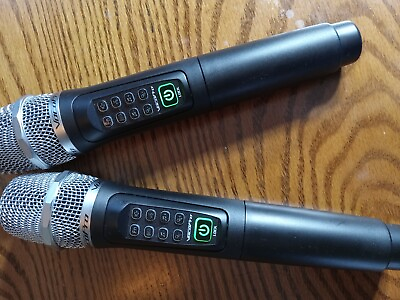 #ad VOCOPRO Wireless Microphone Black 2 Microphones for SmartTVoke System $44.99