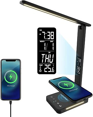 #ad #ad Desk Lamp LED Desk Lamp with Wireless Charger USB Charging Port $31.99
