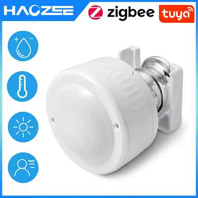 #ad 4in1 PIR Motion Humidity Light Temperature Sensor USB Charge Or Battery Operated $73.07