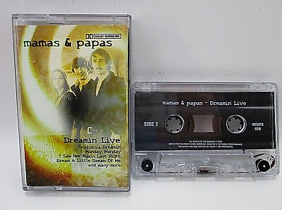 #ad Rare Mamas amp; Papas Cassette Dreamin#x27; Live California Dreamin#x27; Tested $13.44