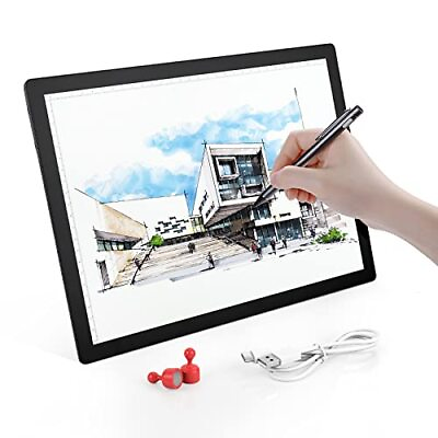 #ad Rechargeable A4 Light Pad Portable Wireless LED Tracing Light Box Powered by ... $30.05