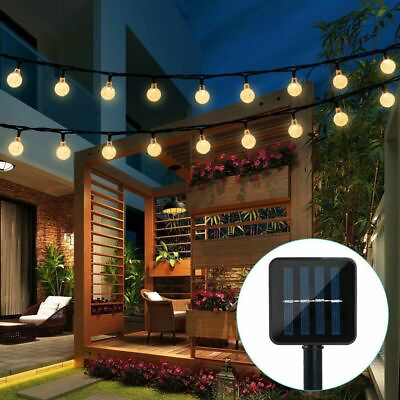 Solar Powered 30 LED String Light Garden Path Yard Decor Lamp Outdoor Waterproof $13.99