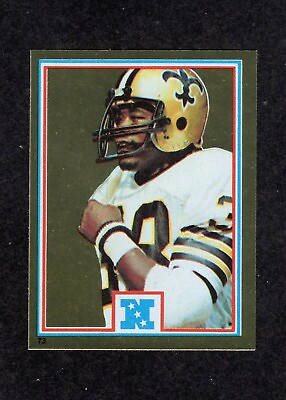 #ad 1982 Topps Football Sticker #73 George Rogers New Orleans Saints Card NM $2.10