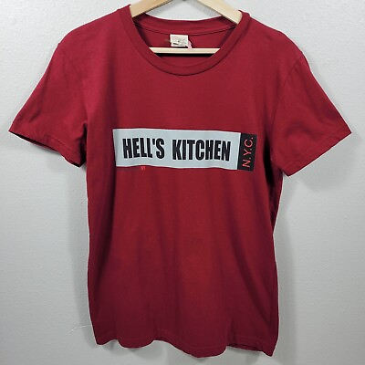 #ad Hell’s Kitchen Men#x27;s X Large T Shirt Graphic Logo Local Motion Red 100% Cotton $14.99