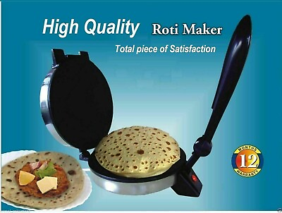 #ad Good QUALITY Roti Maker Indian ElectricChapatiFlat BreadTortillaPapad Maker $150.99
