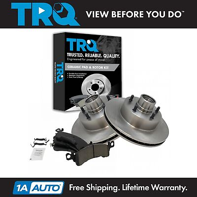 #ad TRQ Posi Ceramic Brake Pad amp; Rotor Kit Front for Chevy Pontiac Buick Olds $139.95
