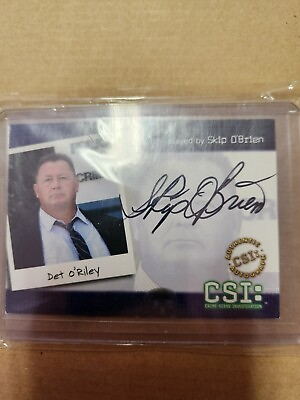 #ad CSI Series 2 Auto Autograph Card CSI B6 Skip O#x27;Brien as Det. O#x27;Riley $6.99