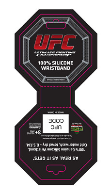 #ad UFC Officially Licensed Silicone Wristband Brand New In Clamshell Package 1 $5.59