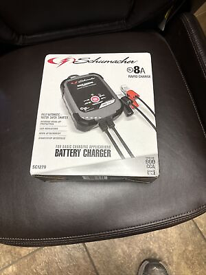 #ad Schumacher SC1279 8Amp Rapid Charge Battery Charger Tested Works $19.88