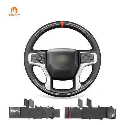 #ad #ad DIY PU Carbon Fiber Leather Steering Wheel Cover for Chevrolet Blazer Silverado $39.90