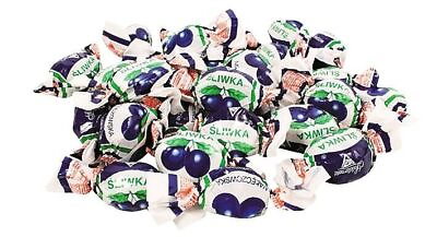 #ad SLIWKA Candy Plum in Chocolate Loose LB Слива в шоколаде POLAND Solidarnosc $19.99