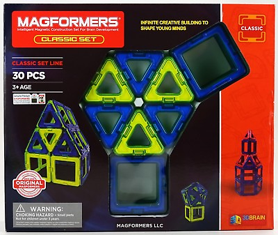 #ad New Magformers Intelligent Magnetic Construction Set 30 Piece Classic Set Line $16.22