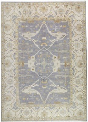 #ad Handmade Gray Floral Design Large 10X14 Oushak Oriental Rug Dining Room Carpet $1183.93
