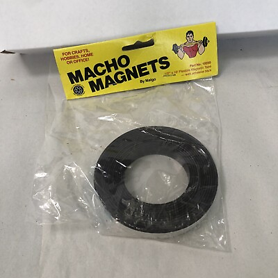 #ad 1 2 10 ft magnetic magnet tape adhesive vintage macho Malgo Craft￼ Hobby￼ $9.99