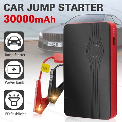 #ad #ad Portable 30000mAh Car Jump Starter Booster Jumper Box Power Bank Battery Charger $26.59