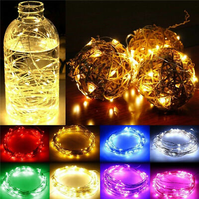#ad 20 30 50 100 LED Battery Micro Rice Wire Copper Fairy String Lights Party Lamp S $2.99