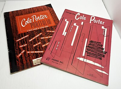 #ad 2x Cole Porter Songs Portfolio Songbooks Sheet Music Vintage 1954 Collection $20.00