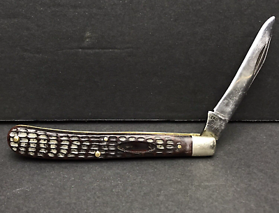 #ad Case 61048 XX 10 Dot Single Blade Pocket Knife Trapper USA Delrin READ $30.00