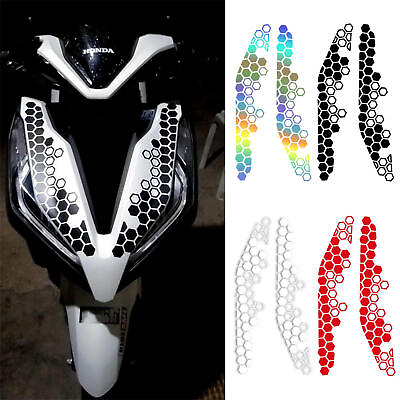 #ad Car Body Side Sport Racing Decal Stickers Honeycomb Auto Vinyl Film $8.64