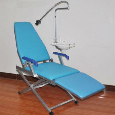 #ad Dental Portable Chair Mobile Dental Folding Chair With LED Light Water supply $310.65