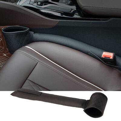 #ad Leather Car Seat Gap Filler Pocket Auto Seat Leak Stop Pad Soft Padding Storage $36.98