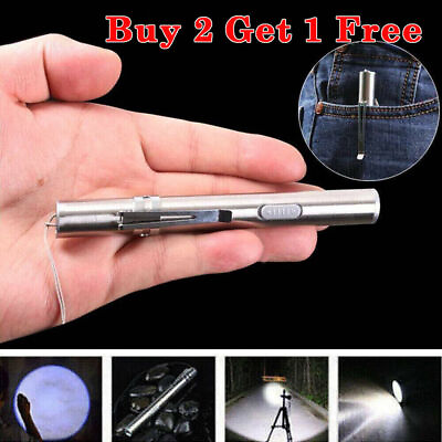 10000Lumens Portable Super Bright Led USB Rechargeable Pen Pocket Torch Lamp US $6.99
