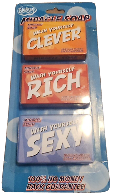 #ad New Miracle Soap Wash Youself Clean Rich or Sexy Cute Funny Novelty Gift $8.80