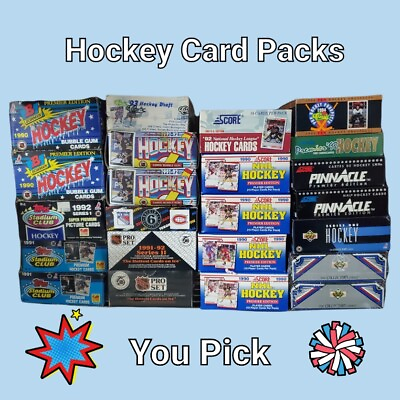 #ad Sealed Hockey Card Wax Packs Topps Score Pro Set You Pick NHL Bonus Gretzky $1.79