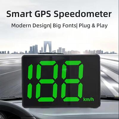 #ad Big Font MPH Car Digital GPS HUD Speedometer Head Up Display Speedometer Latest $8.66