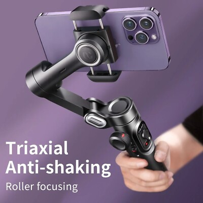 #ad AOCHUAN 3 Axis Handheld Gimbal Stabilizer for Smartphone with Fill Light $68.80