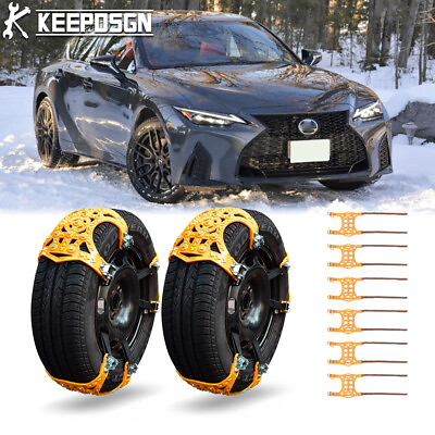 6x Anti Slip Snow Tire Chains Emergency For LEXUS IS250 IS300 IS350 CT200H ES350 $65.37
