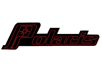 #ad Polaris Decal Retro 12quot; Red and Black Replica $19.99